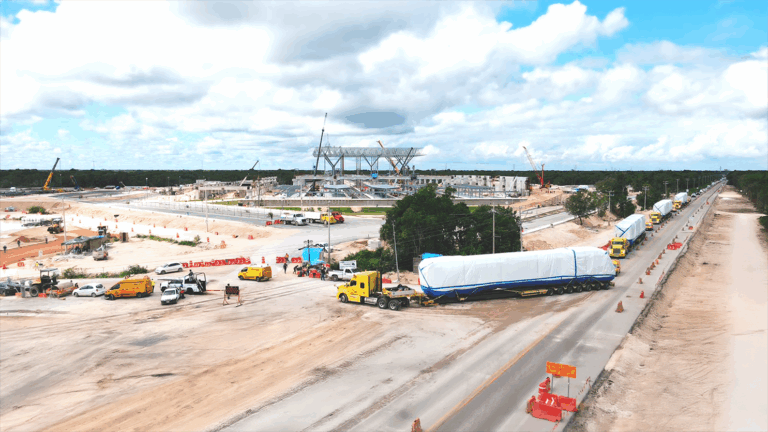 Tradelossa concluye transporte de vagones para el Tren Maya
